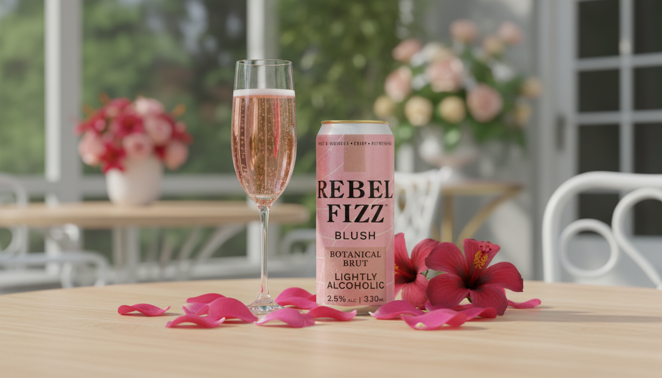Blush - Rebel Fizz 2.5% Sparkling Wine Alternative (12-48 cans)